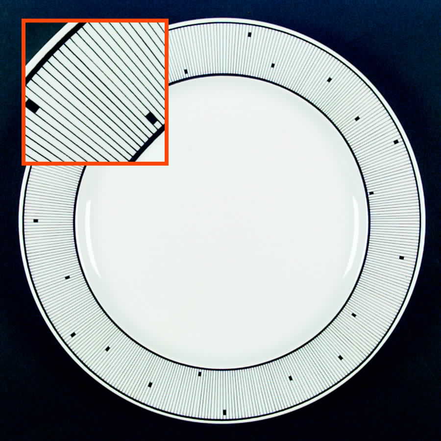 Pleats Black Dinner Plate by Mikasa-1