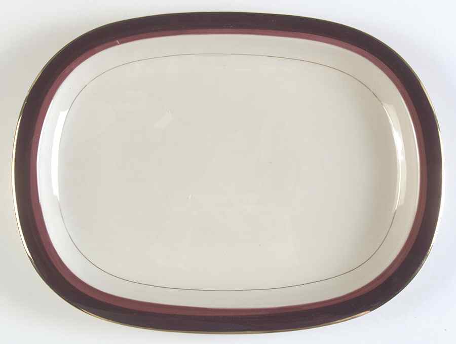 Plum 14" Oval Serving Platter by Mikasa-1