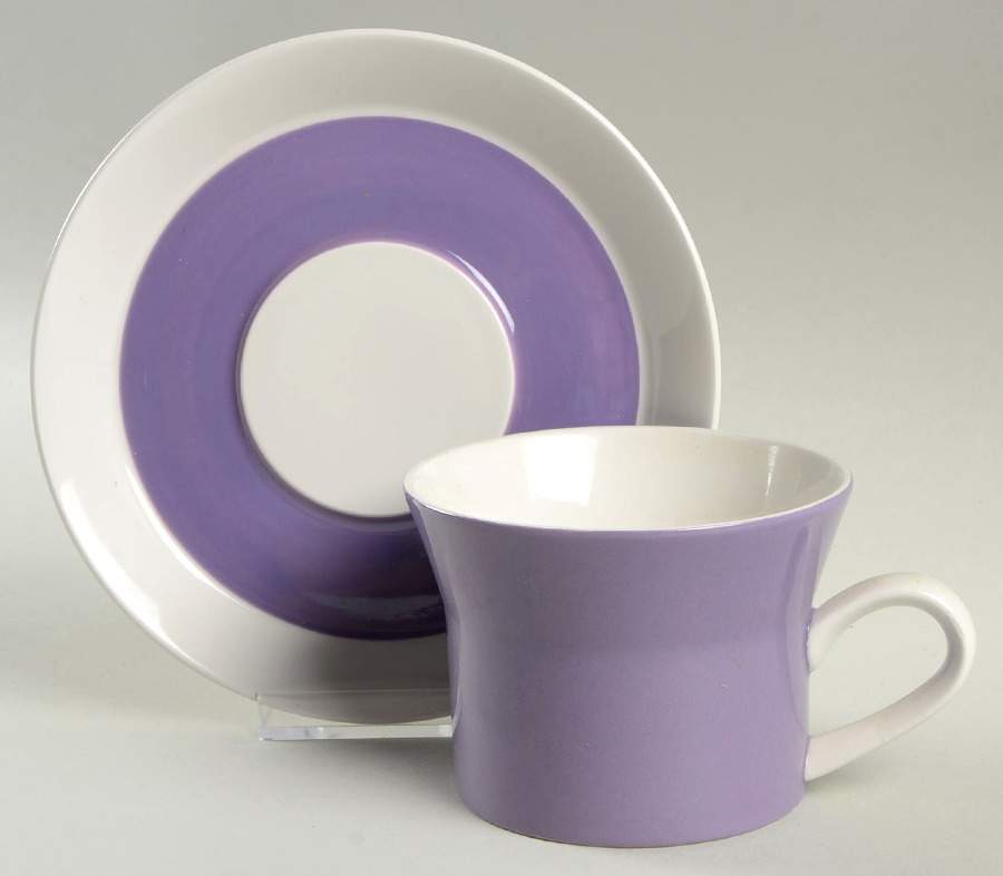 Plumberry Flat Cup & Saucer Set by Mikasa-1