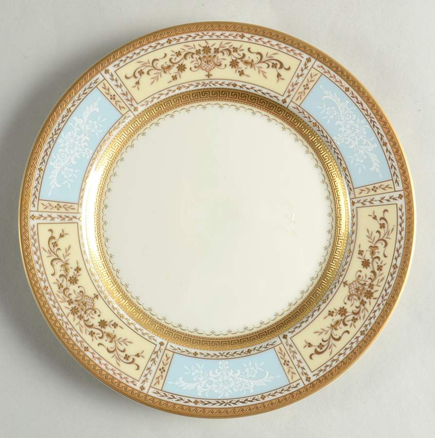 Pompadour Blue (Gold & White Flrs) Salad Plate by Mikasa-1