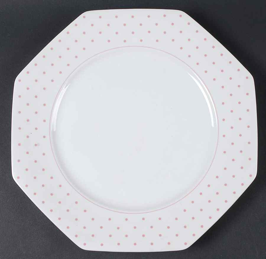 Polka Dots Pink 11" Chop Plate (Round Platter) by Mikasa-1