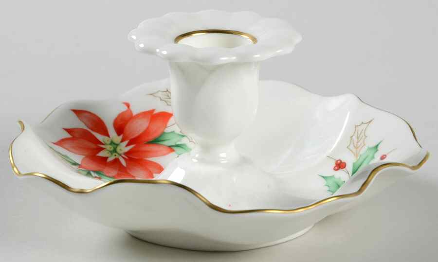 Poinsettia 2" Candlestick by Mikasa-1