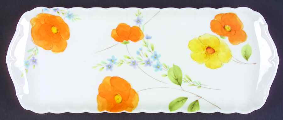Poppy Love Large Sandwich Tray by Mikasa-1