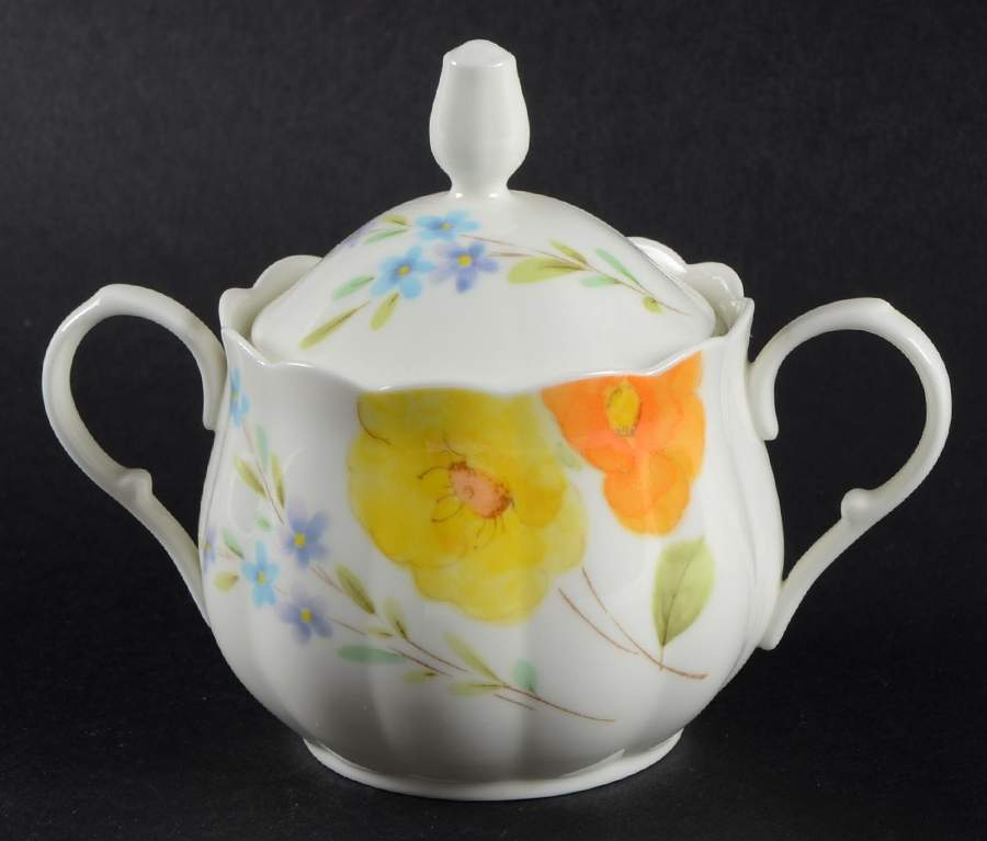 Poppy Love Mini Sugar Bowl & Lid by Mikasa-1