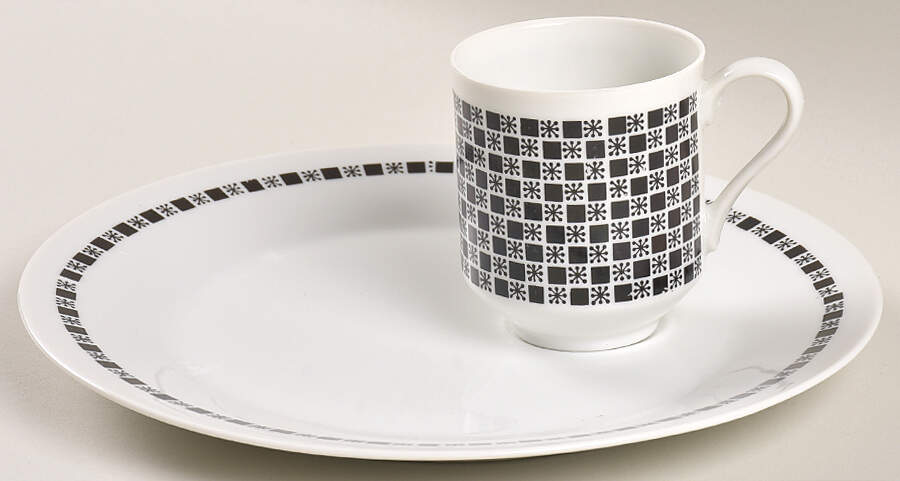 Polka Snack Plate & Cup Set by Mikasa-1