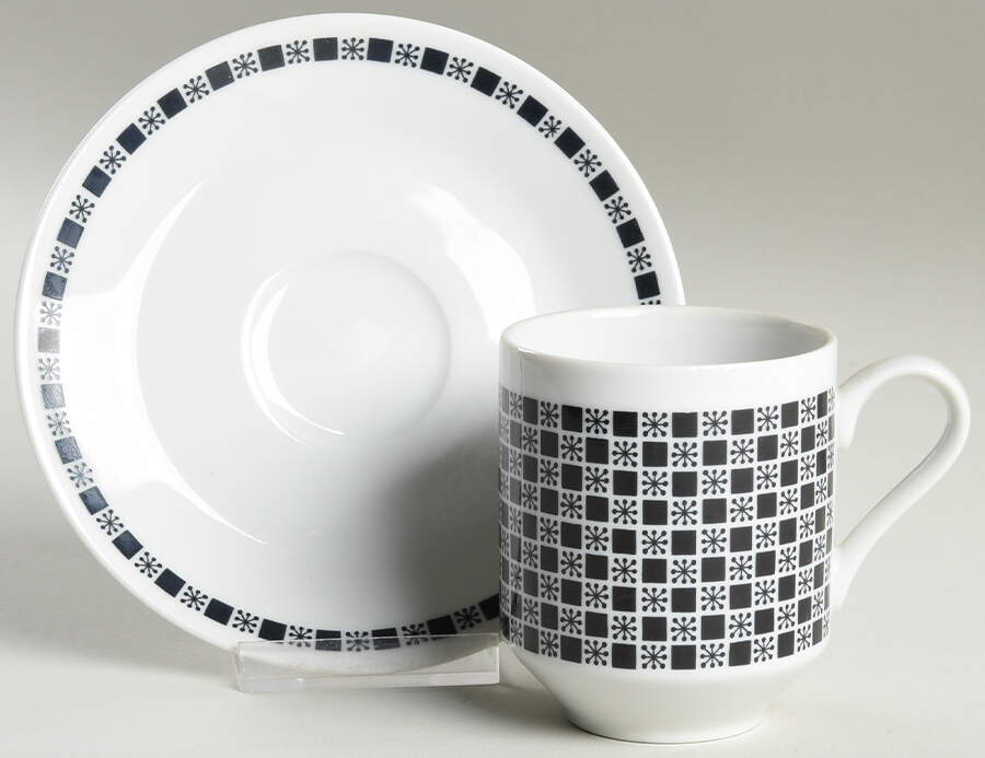Polka Flat Cup & Saucer Set by Mikasa-1