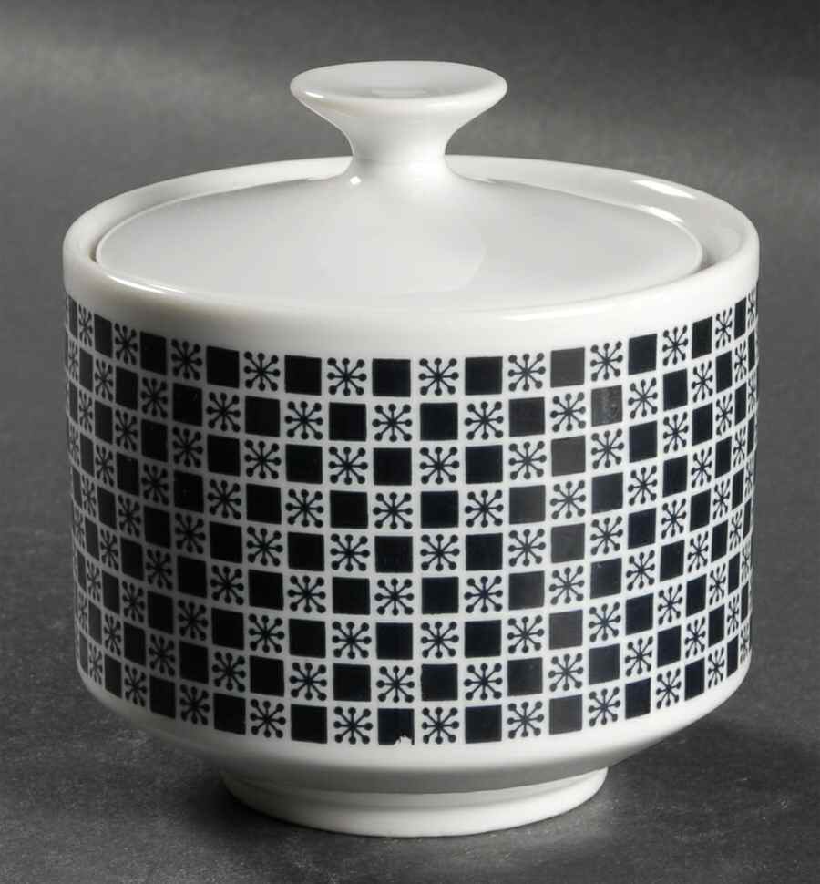 Polka Sugar Bowl & Lid by Mikasa-1