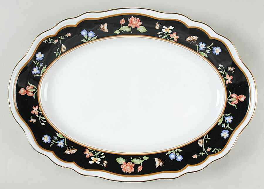 Pompadour 15" Oval Serving Platter by Mikasa-1