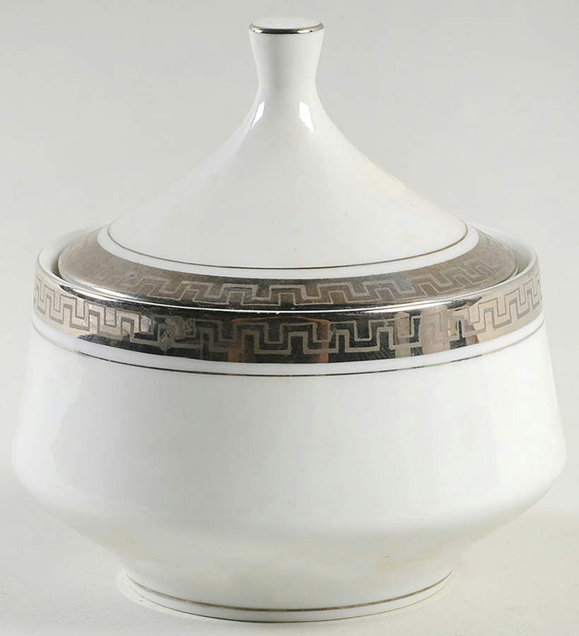 Pompeian Sugar Bowl & Lid by Mikasa-1