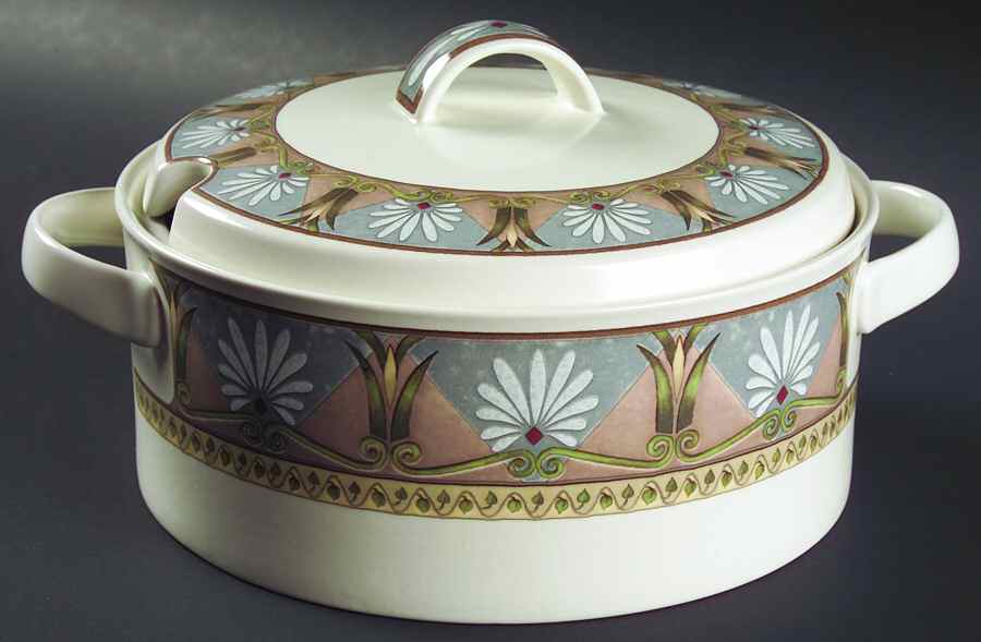 Pompeii Tureen &  Lid by Mikasa-1