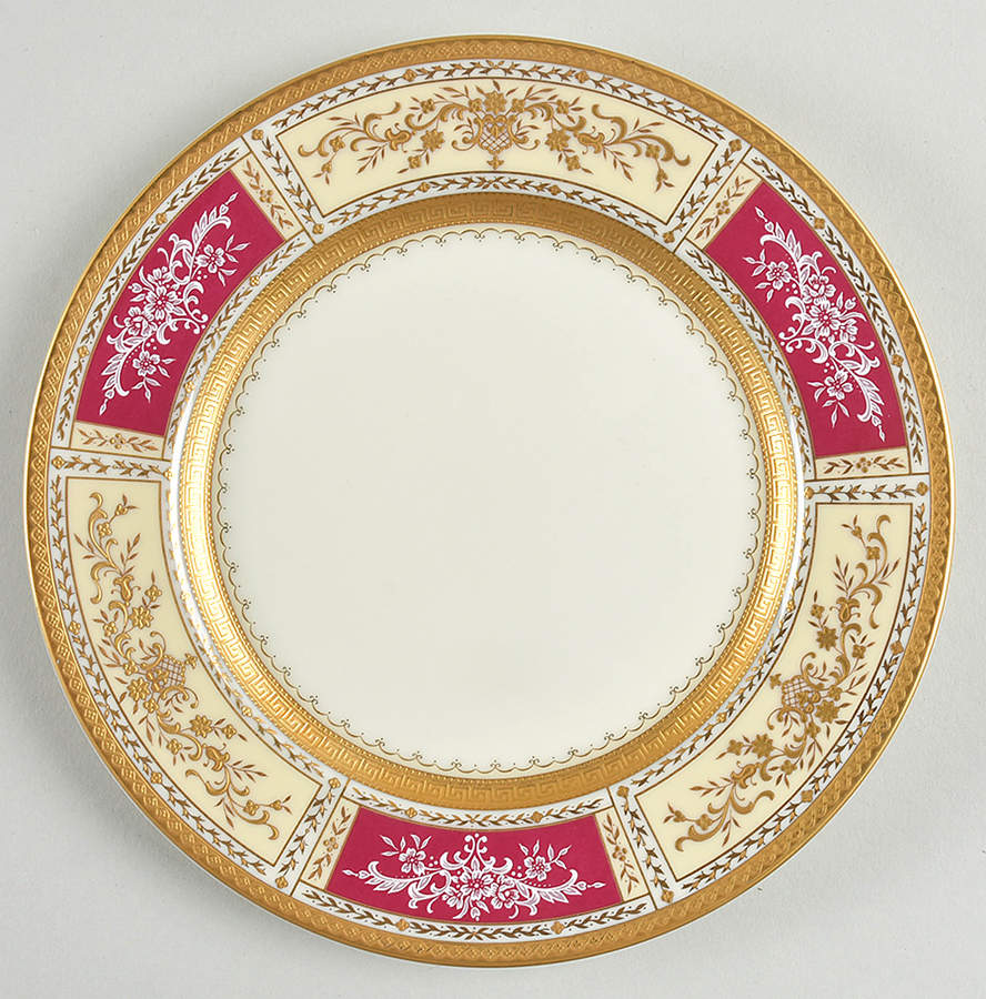 Pompadour Ruby Salad Plate by Mikasa-1