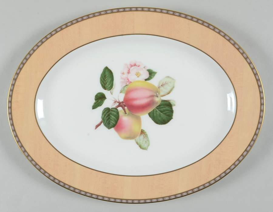 Pomme Royale 14" Oval Serving Platter by Mikasa-1
