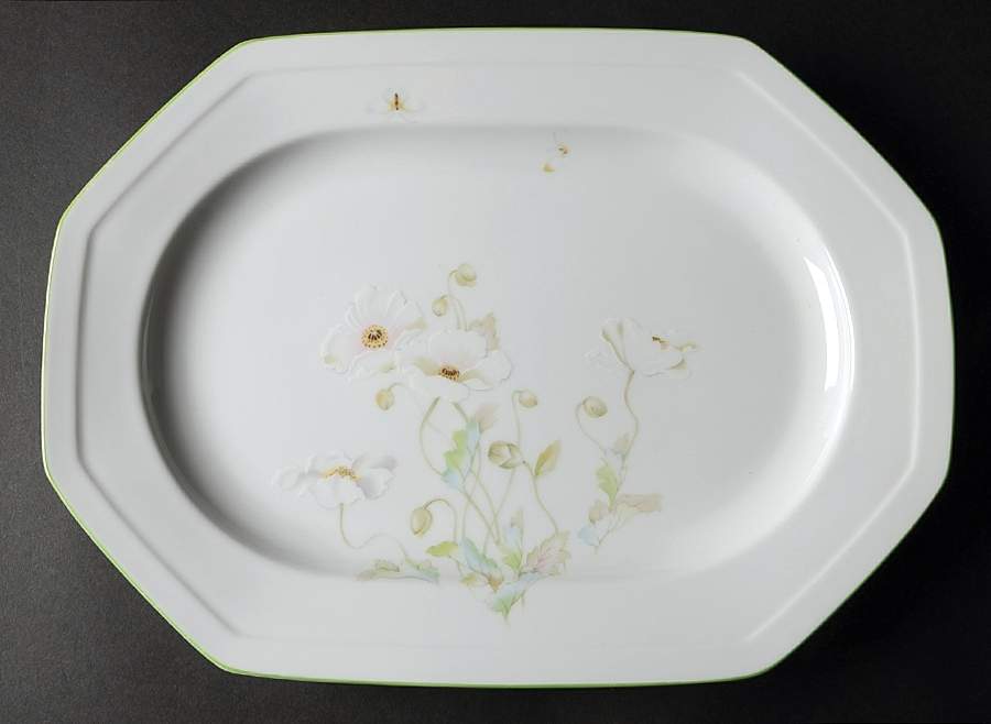 Poppy Sunday 14" Oval Serving Platter by Mikasa-1