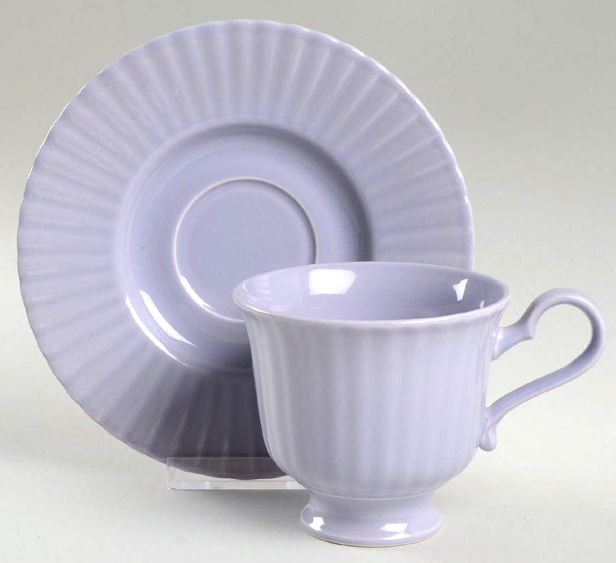 Potpourri Lavender Footed Cup & Saucer Set by Mikasa-1
