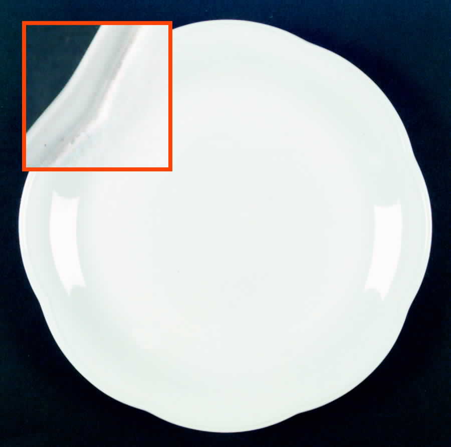 Porcelain White Dinner Plate by Mikasa-1
