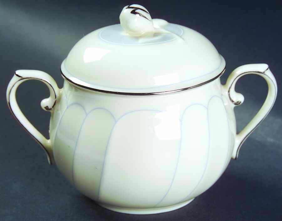 Precious Blue Sugar Bowl & Lid by Mikasa-1