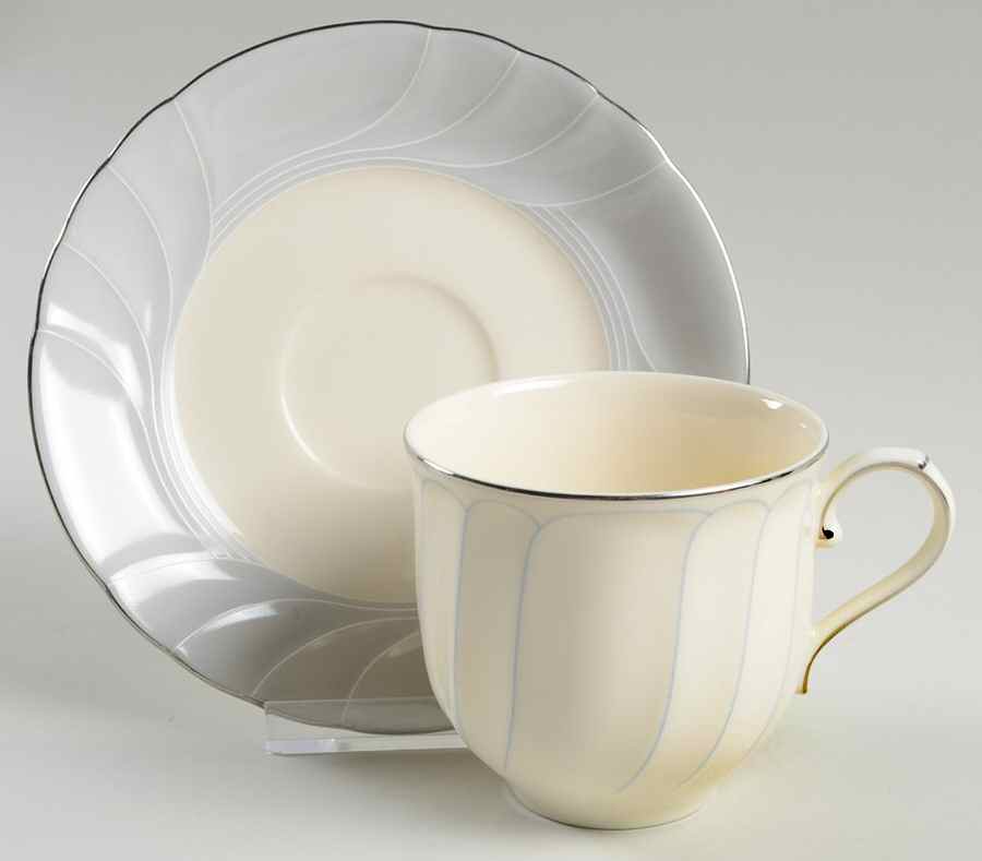 Precious Blue Flat Cup & Saucer Set by Mikasa-1