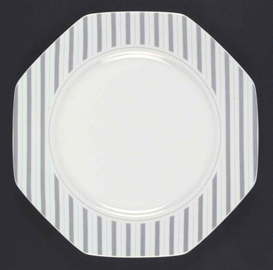 Preppie Grey Dinner Plate by Mikasa-1