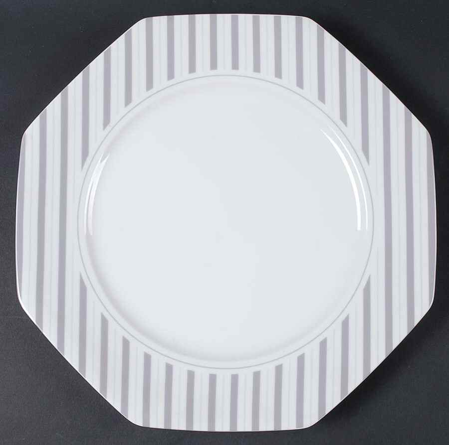Preppie Grey 11" Chop Plate (Round Platter) by Mikasa-1