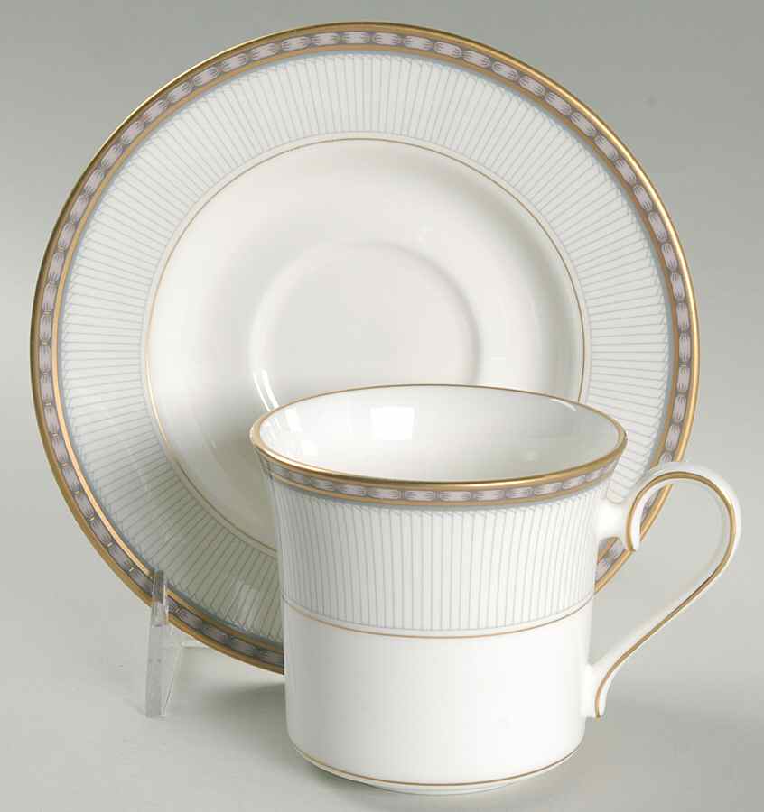 Precious Gold Flat Cup & Saucer Set by Mikasa-1