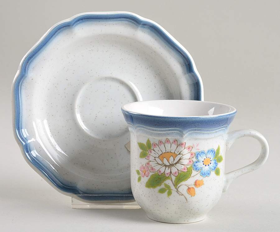 Primrose Flat Cup & Saucer Set by Mikasa-1
