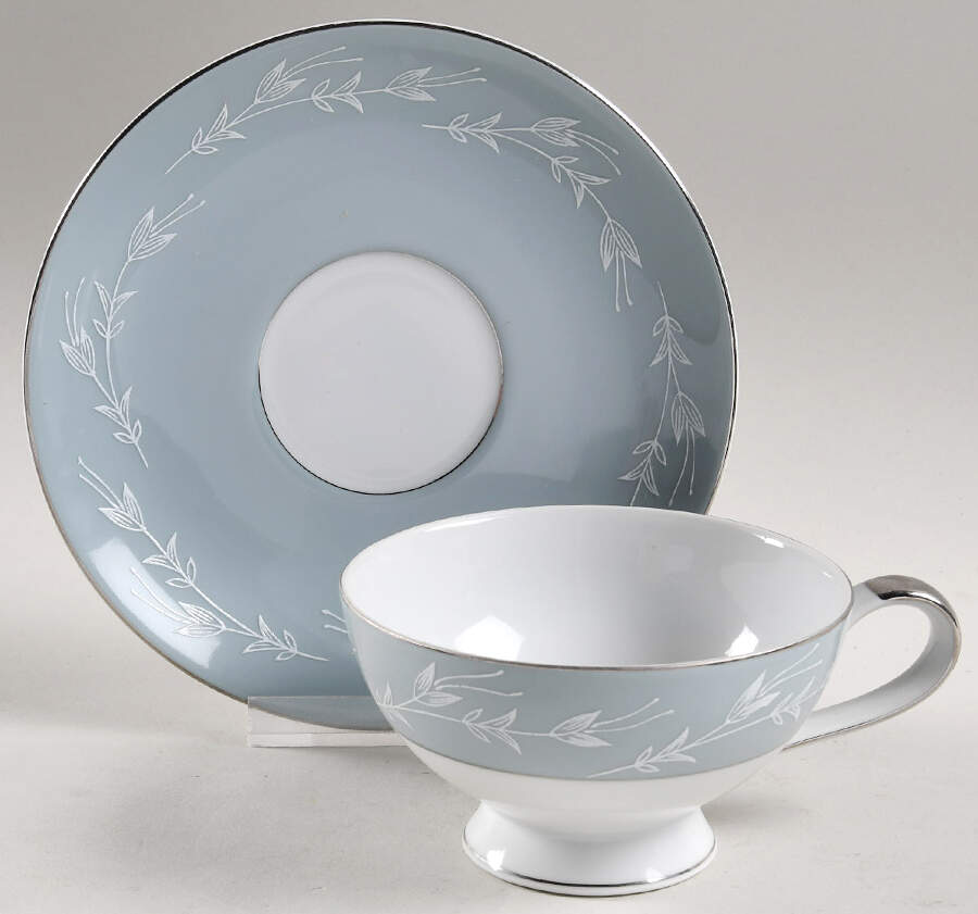 Princess Footed Cup & Saucer Set by Mikasa-1