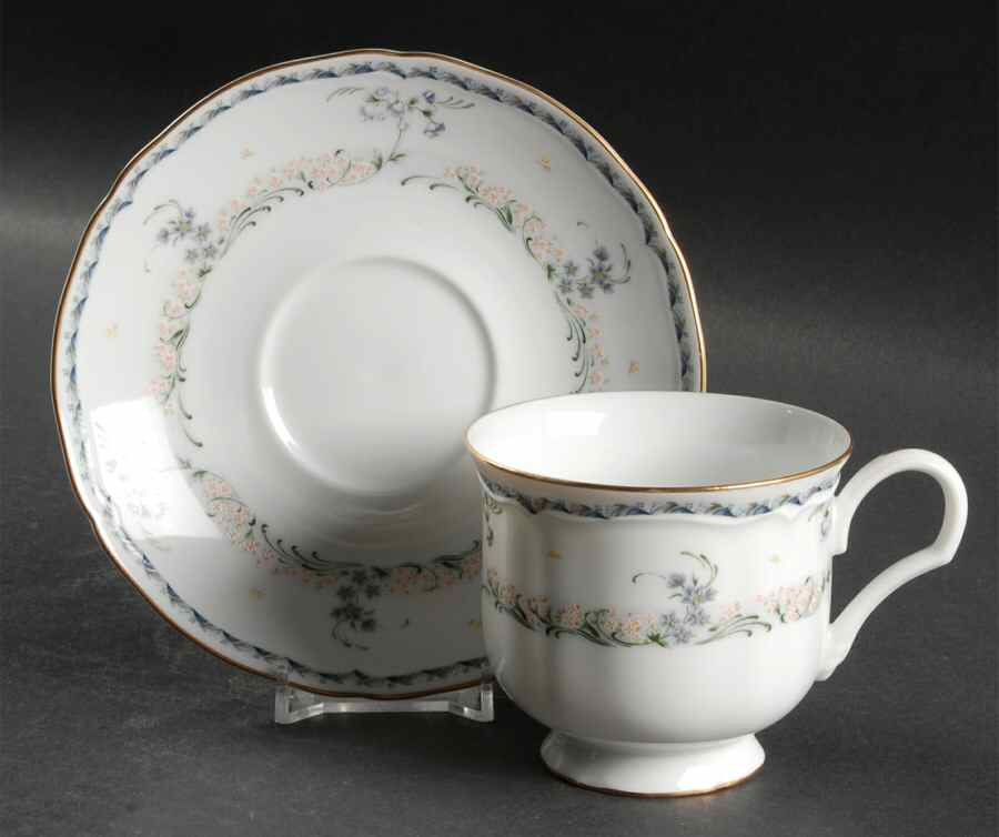 Priscilla Footed Cup & Saucer Set by Mikasa-1