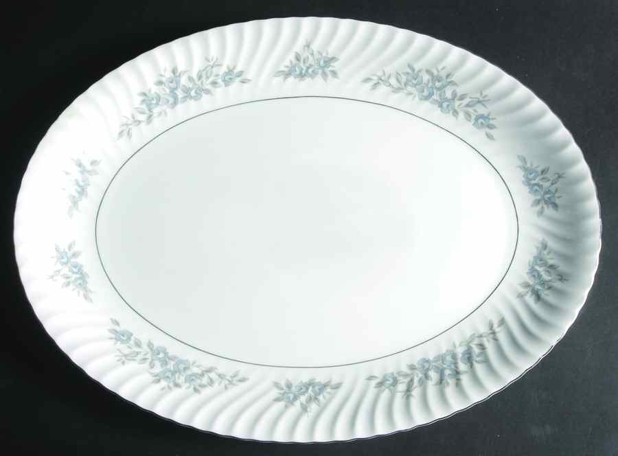 Priscilla 16" Oval Serving Platter by Mikasa-1