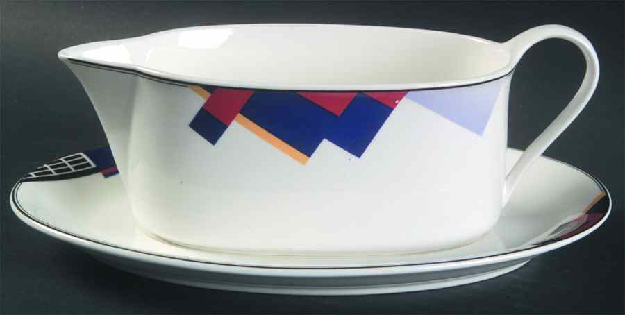 Promenade Gravy Boat & Underplate by Mikasa-1