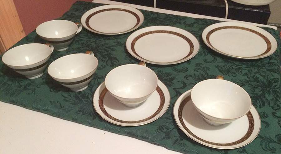 Promenade Footed Cup & Saucer Set by Mikasa-1