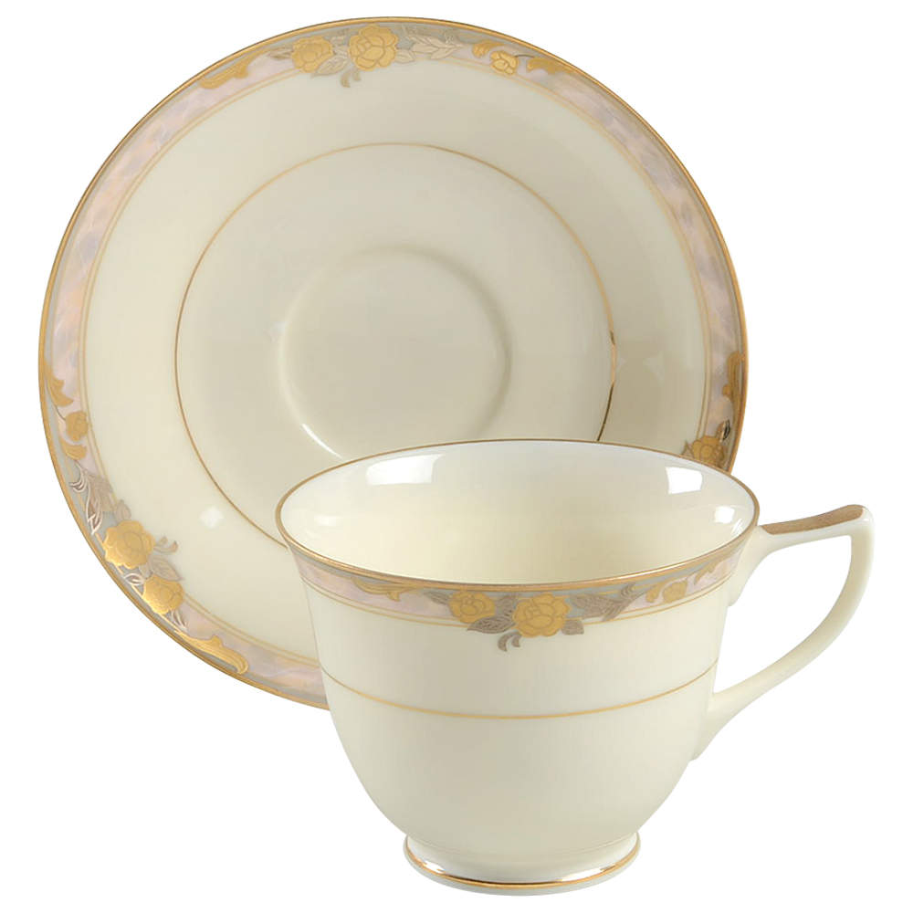 Prose Footed Cup & Saucer Set by Mikasa-1