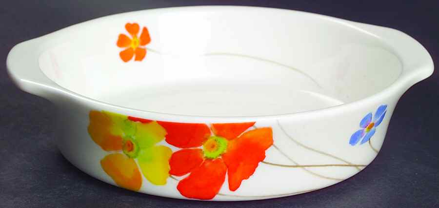Pretty Posies Lugged Soup Bowl by Mikasa-1