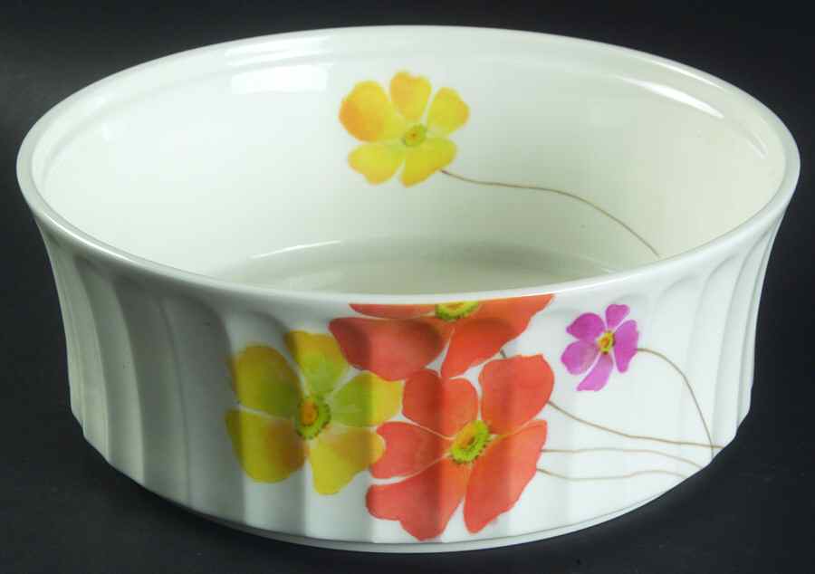 Pretty Posies 8" Souffle by Mikasa-1