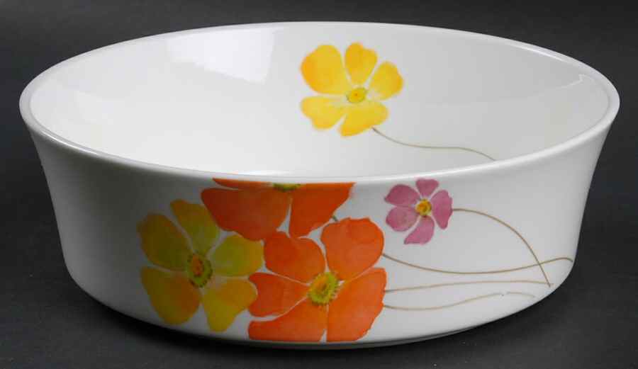 Pretty Posies 8" Round Vegetable Bowl by Mikasa-1