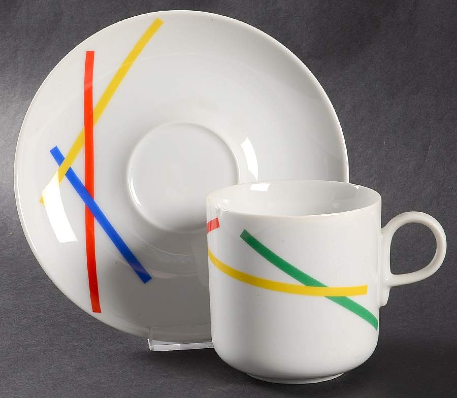 Primary Palette Flat Cup & Saucer Set by Mikasa-1