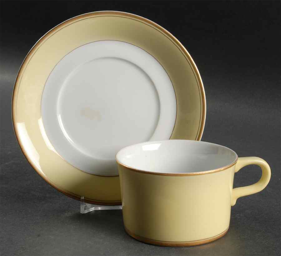 Prim Rose Yellow Flat Cup & Saucer Set by Mikasa-1