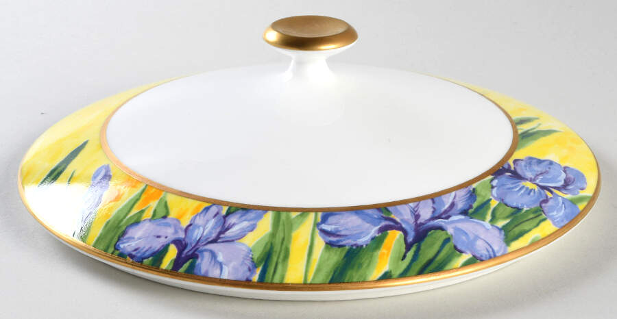 Purple Iris Lid for Round Vegetable by Mikasa-1
