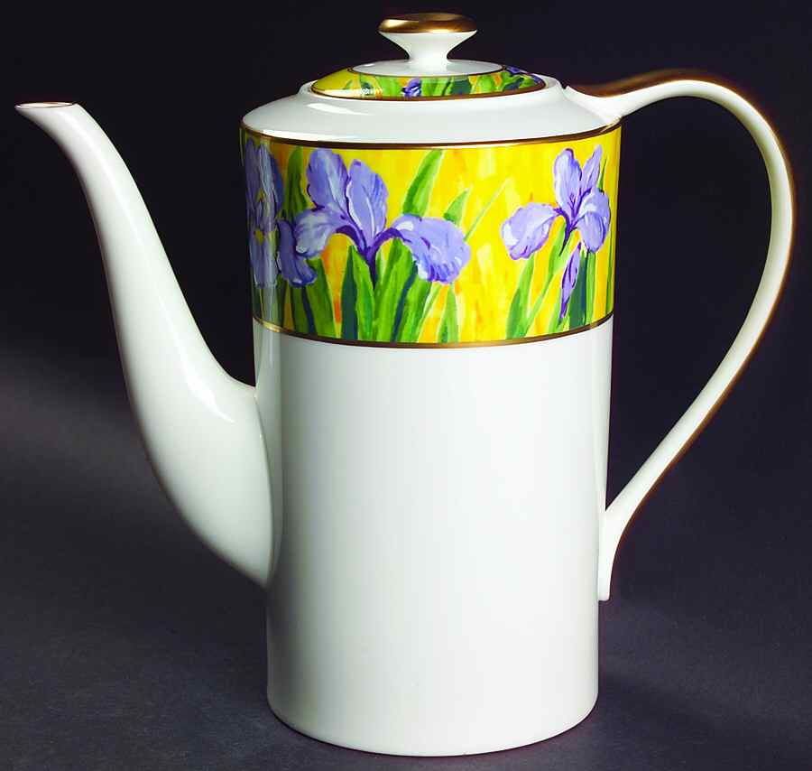 Purple Iris Coffee Pot & Lid by Mikasa-1