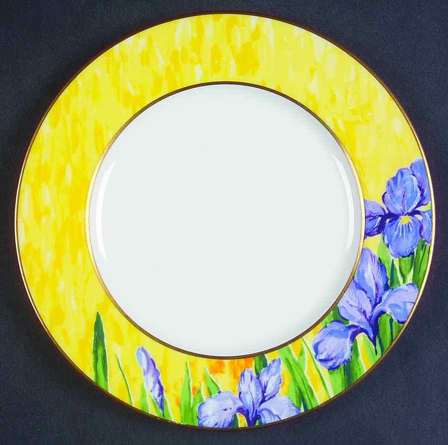 Purple Iris Salad Plate by Mikasa-1