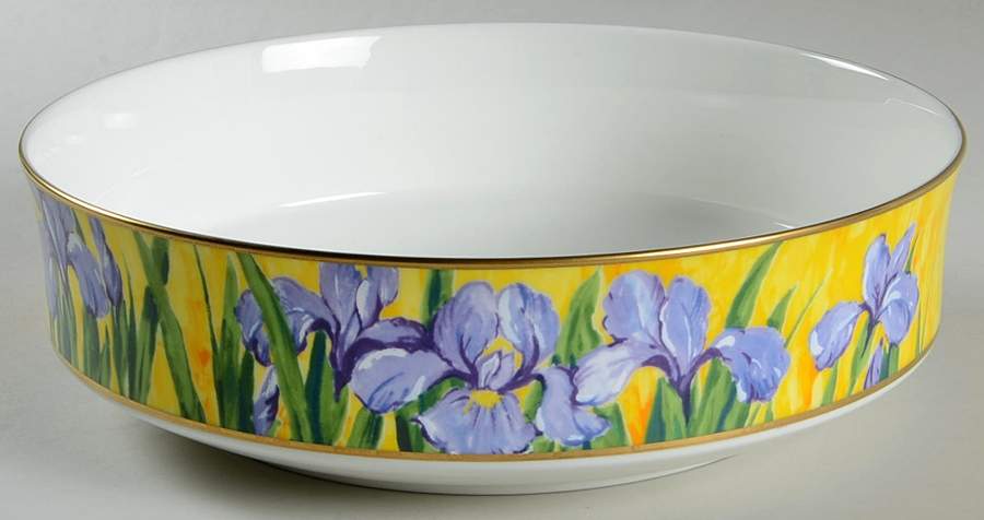 Purple Iris 9" Round Vegetable Bowl by Mikasa-1