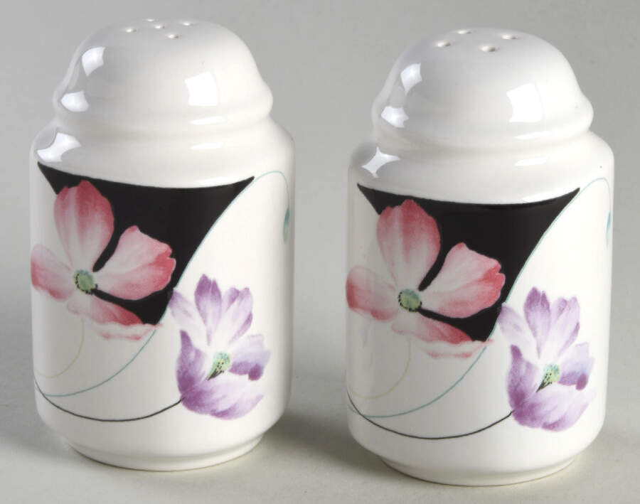 Purple Poppies Salt & Pepper Set by Mikasa-1