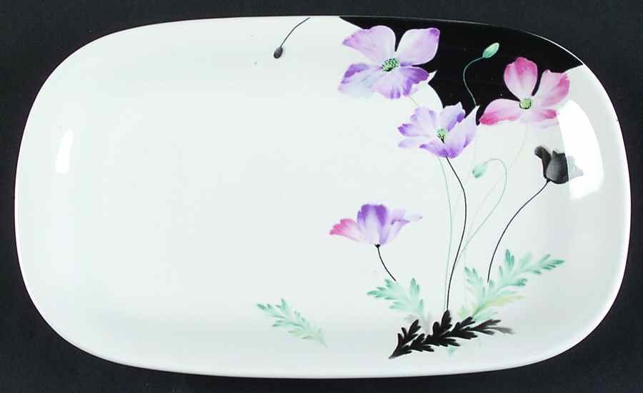 Purple Poppies Relish/Butter Tray by Mikasa-1