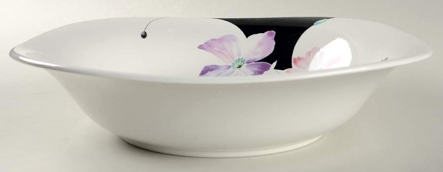 Purple Poppies 9" Round Vegetable Bowl by Mikasa-1