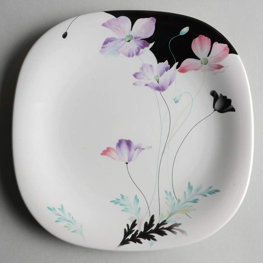 Purple Poppies Salad Plate by Mikasa-1