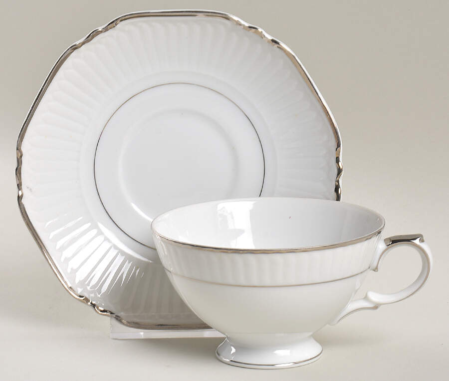 Queen Anne Footed Cup & Saucer Set by Mikasa-1