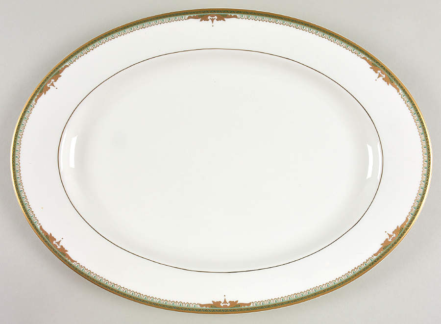 Queen's Court 15" Oval Serving Platter by Mikasa-1
