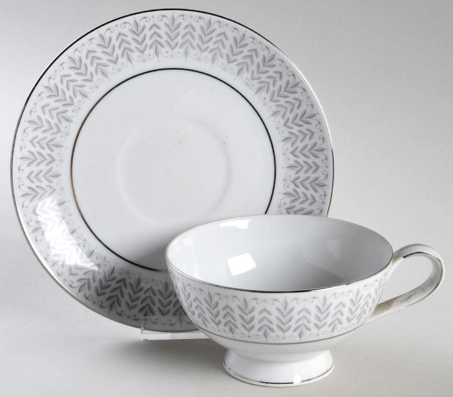 Radcliffe Footed Cup & Saucer Set by Mikasa-1