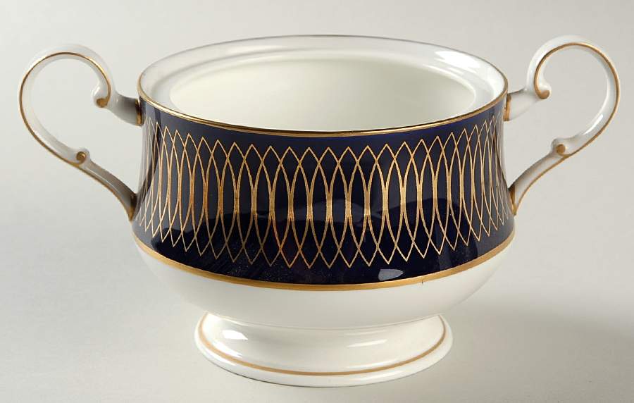 Radiance Cobalt Blue Sugar Bowl No Lid by Mikasa-1