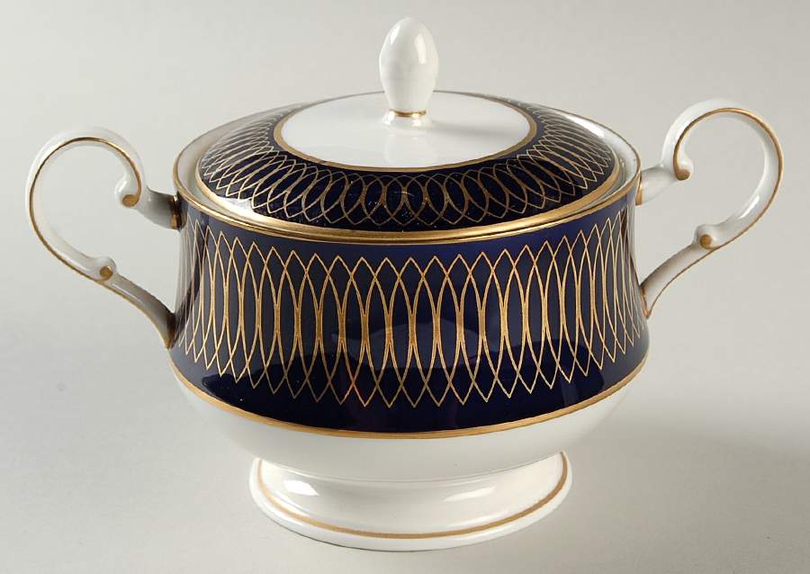 Radiance Cobalt Blue Sugar Bowl & Lid by Mikasa-1