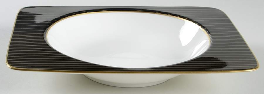 Radiance Onyx Large Rim Soup Bowl by Mikasa-1